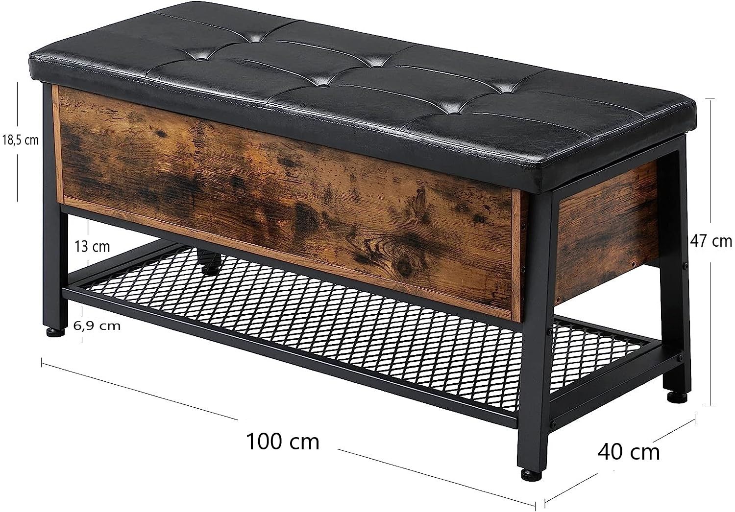 2 Tier Shoe Storage Bench