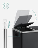 Dual Kitchen Bin 2x15L, Black-4