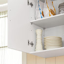 Wall Cabinets Storage, White-8