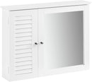 Mirror Cabinet Wall Cupboard, White-1