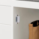 Shoe Bench Shoe Rack Cabinet Hallway, White-7