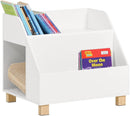 Kids Storage Bookcase 3 Compartments, White-1