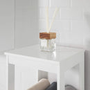 5 Tier Bathroom Shelf Cabinet, White-7