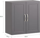Wall Storage Cabinet Unit Double Doors-3