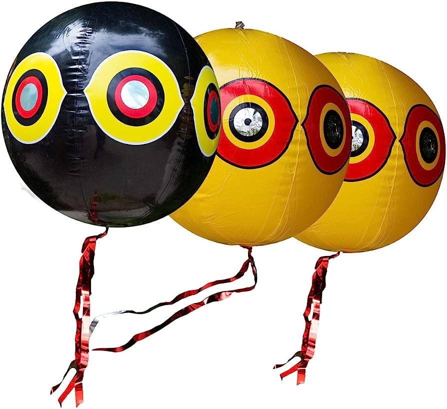 Bird Repellent Predator Eyes Balloons, Pack of 3 - 0