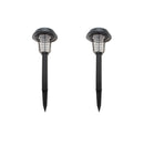 Lenoxx Wireless Solar-Powered Mosquito Killer Lamp (2-Piece, Black)-1