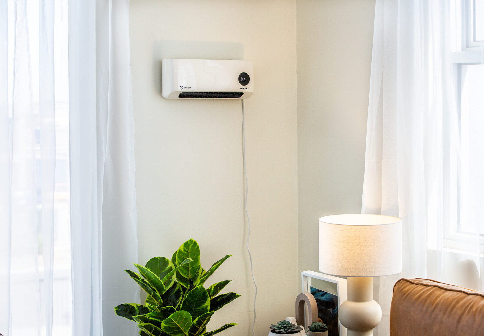 Wall-Mounted Heater & Fan with Remote Control - 0