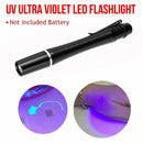 Mini UV 395nm Inspection Pen Torch Ultra Violet Flashlight Pocket Lamp Fluoresce-3
