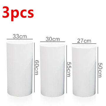 3PCS Display Stand Round Cylinder Pedestal w/ Balloon Set + LED Strip Wedding AU - 0