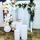 3PCS Display Stand Round Cylinder Pedestal w/ Balloon Set + LED Strip Wedding AU-7