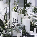 3PCS Display Stand Round Cylinder Pedestal w/ Balloon Set + LED Strip Wedding AU-8