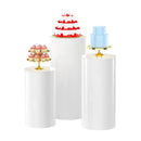 3PCS Display Stand Round Cylinder Pedestal w/ Balloon Set + LED Strip Wedding AU-12