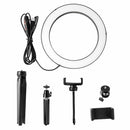 10" Dimmable LED Ring Light Tripod Stand for Phone Makeup Live Selfie-1