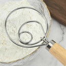 13 INCHES BAKING DOUGH STAINLESS STEEL LARGE WIRE WHISK MIXER BREAD COOKING TOOL-2