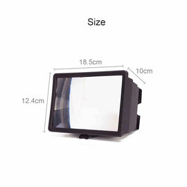 3D Mobile Phone Screen Magnifier 12" HD Video Amplifier for Smartphone Stand - 0