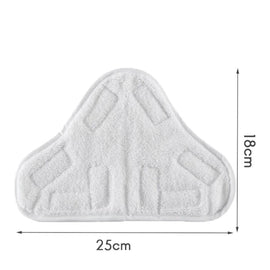 5PCS Stick On White Washable Cleaning Pads Microfiber For X5 Steam Mop H20 H2O - 0