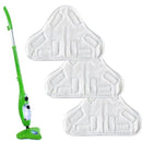 5PCS Stick On White Washable Cleaning Pads Microfiber For X5 Steam Mop H20 H2O-3