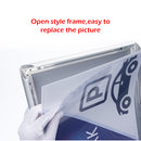 A4 Floor Poster Stand Foyer Pedestal Sign Holder Business Menu Display-7