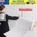 70CMx10M 3D Wall Paper Panel Foam Brick Self Adhesive Waterproof Wallpaper Sticker-1