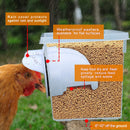 4 Port Chicken Feeder Poultry Feeder DIY Port PVC Gravity Fed Chicken Feeder-8