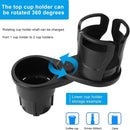 Adjustable 2in1 Car Seat Cup Holder Bottle Drink Coffee Storage Water Bottle AU-3