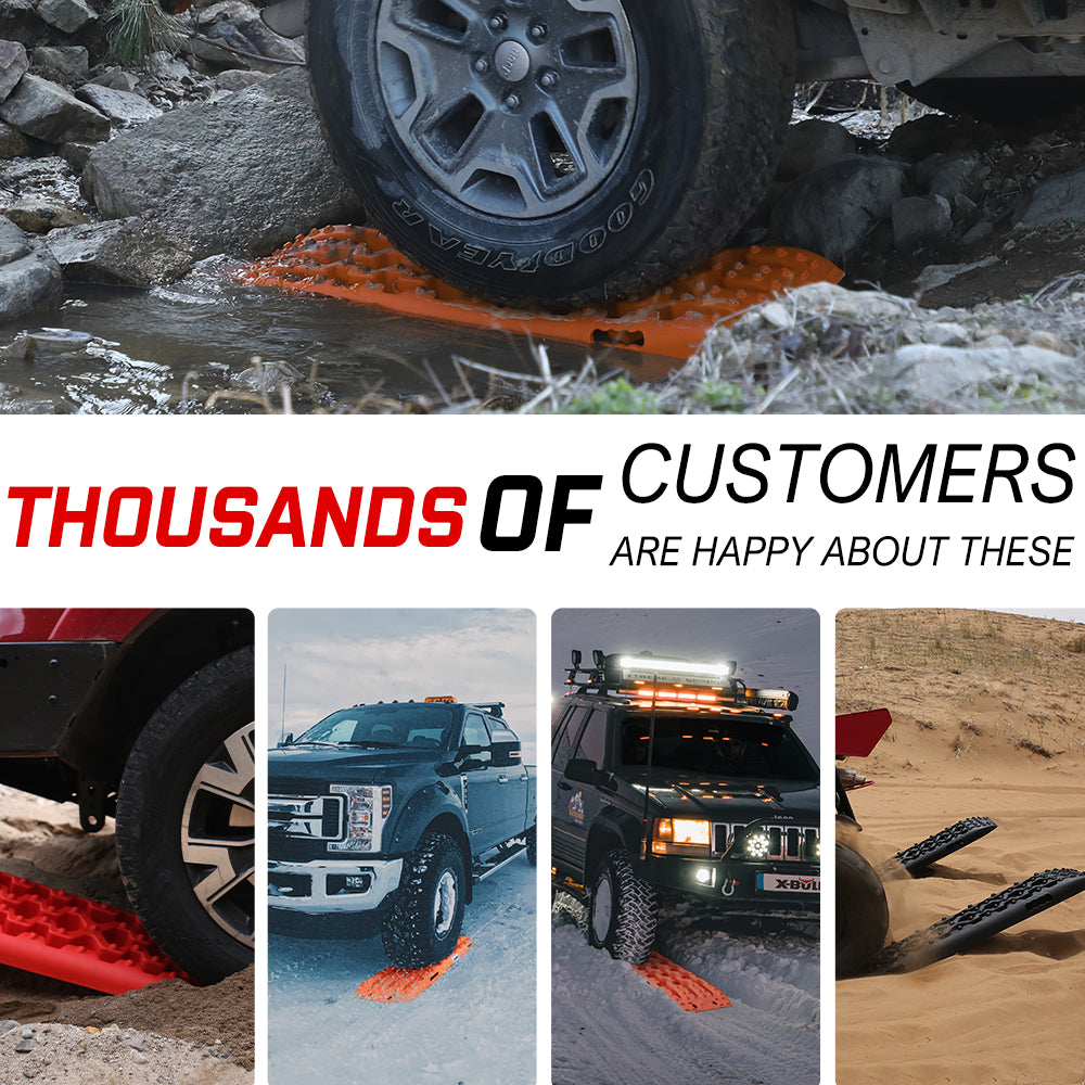 X-BULL Recovery Tracks Boards Sand Truck Mud 4WD 4x4 Gen3.0 Orange/ Tyre Tire Deflator - 0