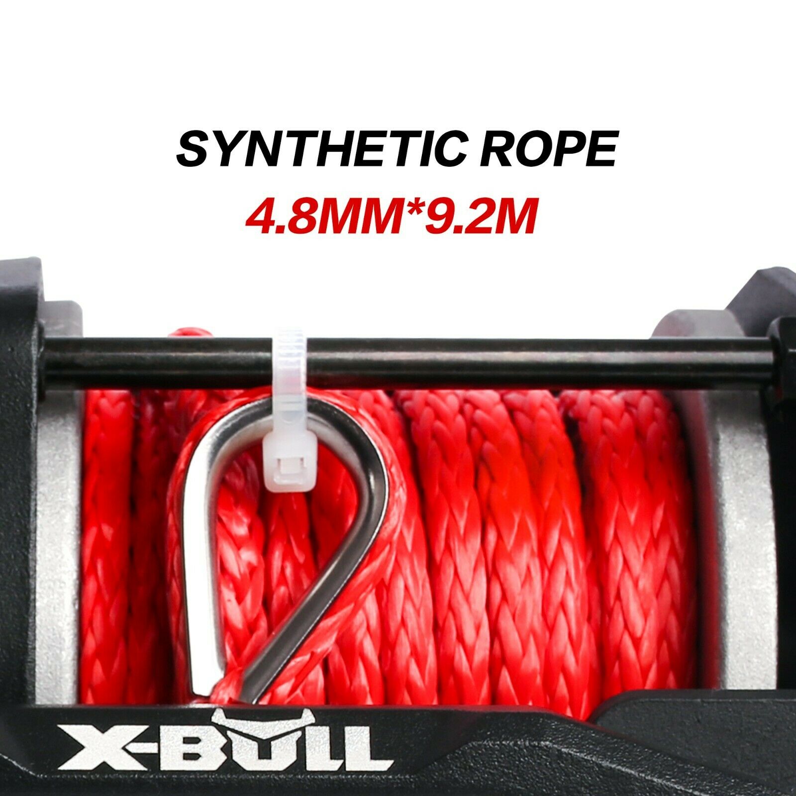 X-BULL Electric Winch 12V Wireless 3000lbs/1360kg Synthetic Rope BOAT ATV 4WD - 0