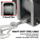 X-BULL Electric Boat Winch 12V 6500LBS Portable Detachable Steel Cable Marine Ship 3000KG 4WD-4