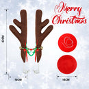 Reindeer Car Antlers and Nose Decoration Set Xmas Jingle Bells for Christmas-7