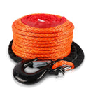 ZESUPER Winch Rope 9.5MM X 30M Dyneema SK75 Hook Synthetic Car Tow Recovery Cable Hook-1