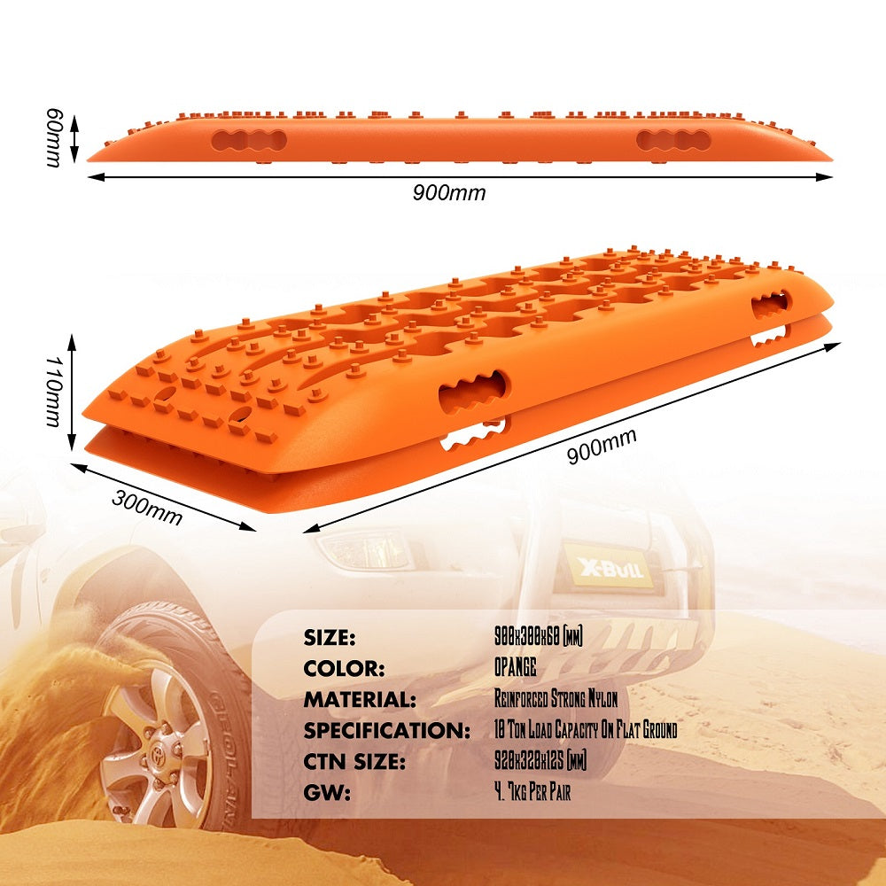 X-BULL Recovery tracks Sand tracks 2pcs Sand / Snow / Mud 10T 4WD Gen 2.0 - 0
