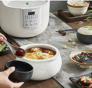 Joyoung White Porclain Slow Cooker 1.8L with 3 Ceramic Inner Containers-4