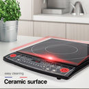 EuroChef Electric Induction Portable Cooktop Ceramic Hot Plate Kitchen Cooker 10AMP-2