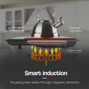 EuroChef Electric Induction Portable Cooktop Ceramic Hot Plate Kitchen Cooker 10AMP-3