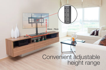 FORTIA TV Stand Mount 37-55 Inch Television Small Modern Universal Up to 55" - 0