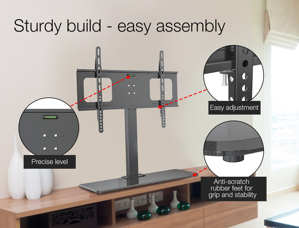 FORTIA TV Stand Mount 37-55 Inch Television Small Modern Universal Up to 55"