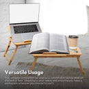 EKKIO Foldable Bamboo Laptop Bed Desk with Handles and Folding Legs-4