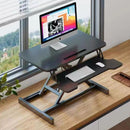 EKKIO Adjustable Standing Desk Riser with Gas Spring (Black)-5