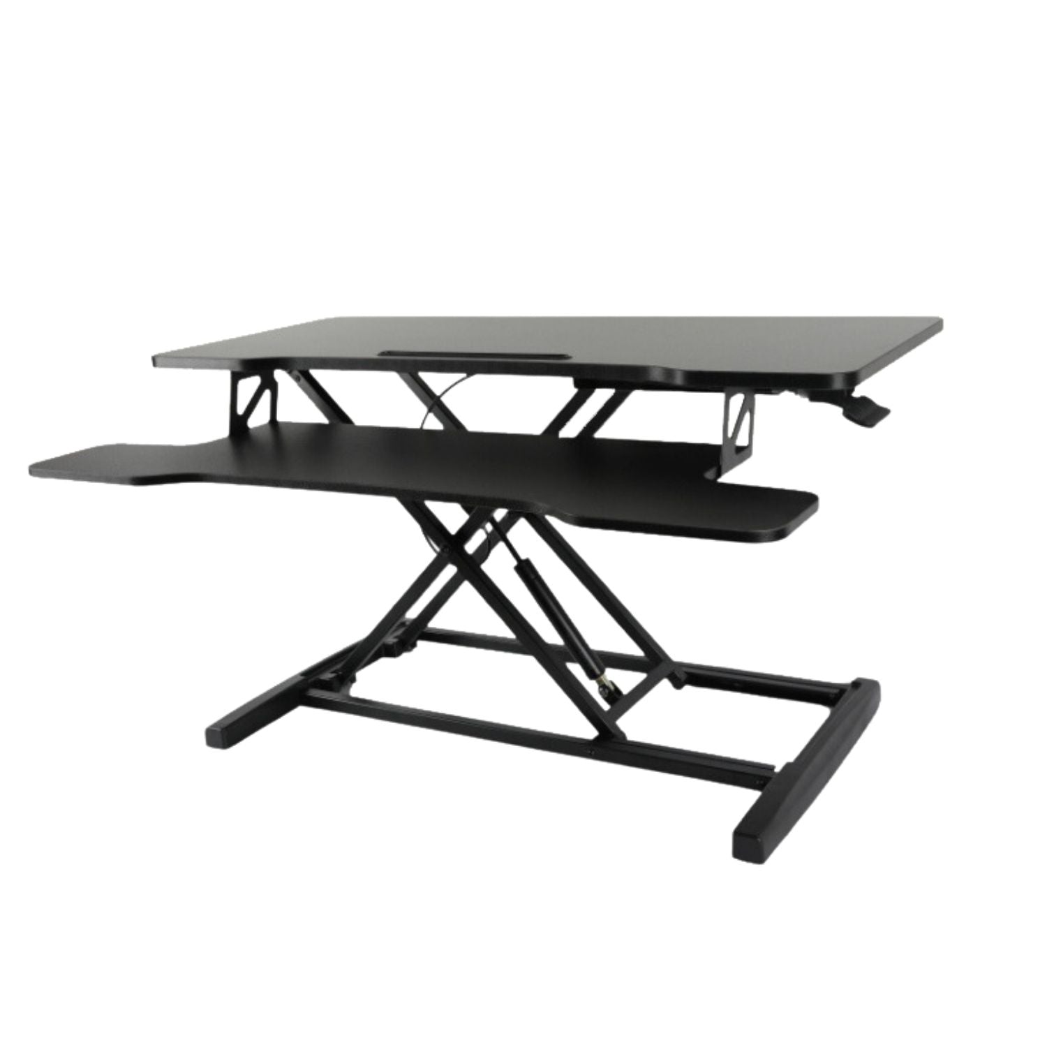 EKKIO Adjustable Standing Desk Riser with Gas Spring (Black)