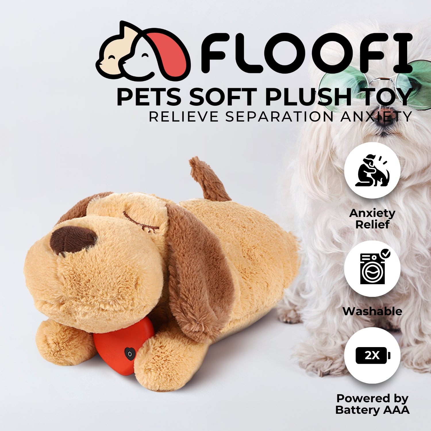 FLOOFI Pets Soft Plush Toy(Yellow) - 0