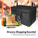 GOMINIMO 80L Large Insulated Food Delivery Bag with Zipper Closure (Black)-7