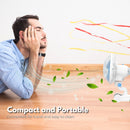 GOMINIMO Portable Oscillating Clip Fan With 2 Speed (White+Blue)-7