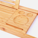 GOMINIMO Expandable Bamboo Bathup Caddy Trays-4