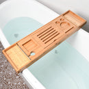 GOMINIMO Expandable Bamboo Bathup Caddy Trays-8