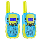 GOMINIMO 2 Pack Walkie Talkies for Kids with 40 Channels & LED Flashlight & LCD Screen (Blue and Green)-1