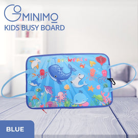 GOMINIMO Kids Busy Board Learning Toys (Blue) - 0