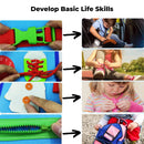 GOMINIMO Kids Busy Board Learning Toys (Blue)-5