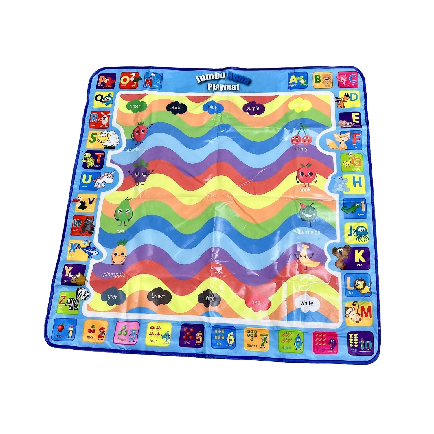 GOMINIMO Kids Water Paint Mat with Alphabet and Animals Design (1m x 1m)