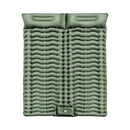 KILIROO Double Inflatable Camping Sleeping Pad with Pillow (Army Green)-1