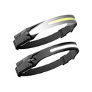 KILIROO 2PCS LED Rechargeable Headlamp with Motion Sensor (Black and Yellow)-1